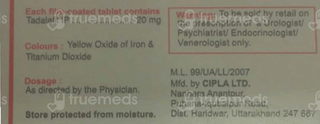 Tadacip 20 MG Tablet 10